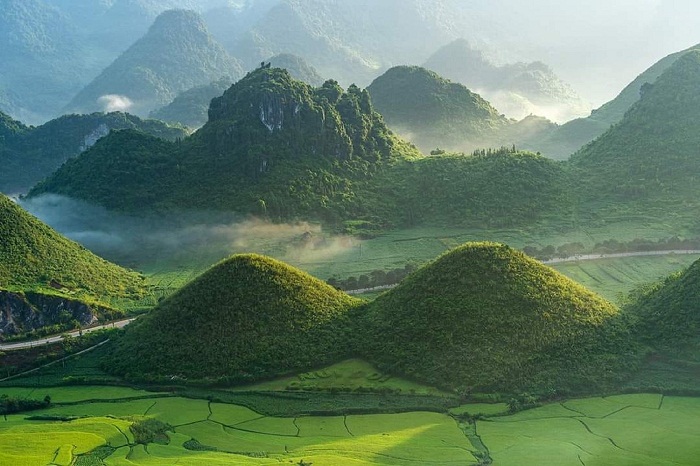 montagne jumelle Ha Giang vietnam